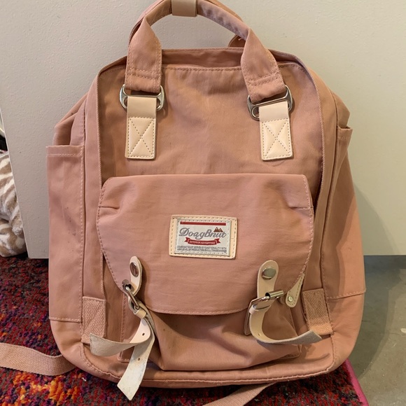 Handbags - Pink backpack - water repellent material